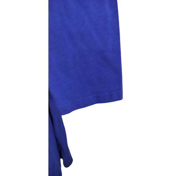 4278)Laksmi Blue Long Sleeve Wrap Knee Length Popover Dress Medium - Picture 4 of 9